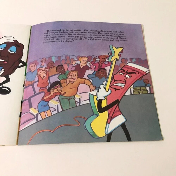 Vtg 1988 The California Raisins Raisins  In Motion A Flashback Book Paperback - Picture 14 of 16